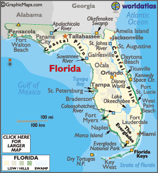 Florida Island Map 2018