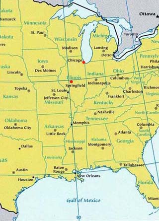 illinois latitude and longitude