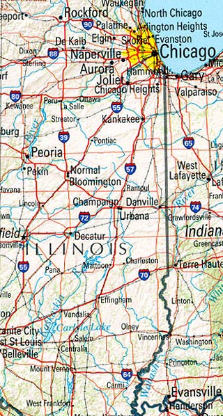 illinois map
