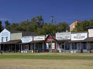 Front Street in Dodge City, Frontier Town of the Old West, Kansas, USA, North America