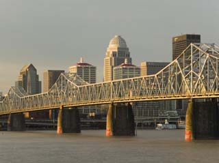 Clark Memorial Bridge, Louisville, Kentucky, USA
