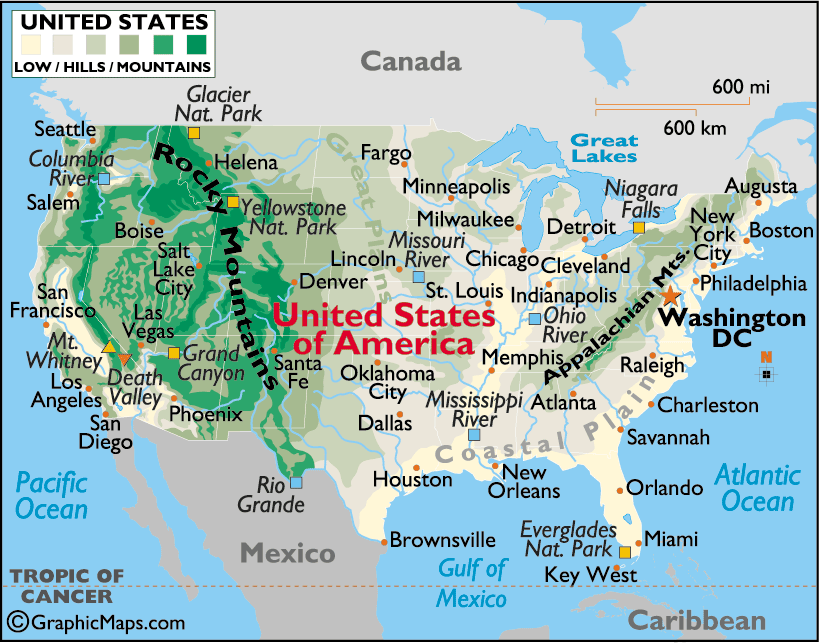 United States Map Large Color Map Of U S U S Maps