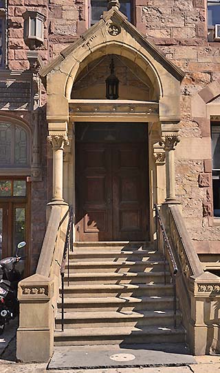 brown door