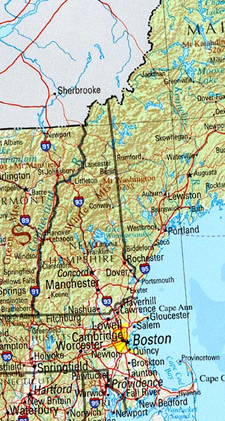 new hampshire map