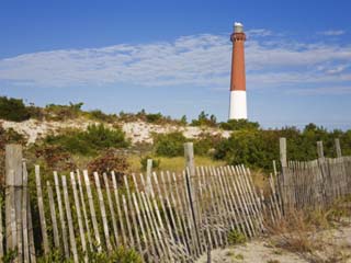Barnegat Lighthouse in Ocean County, New Jersey, United States of America, North America