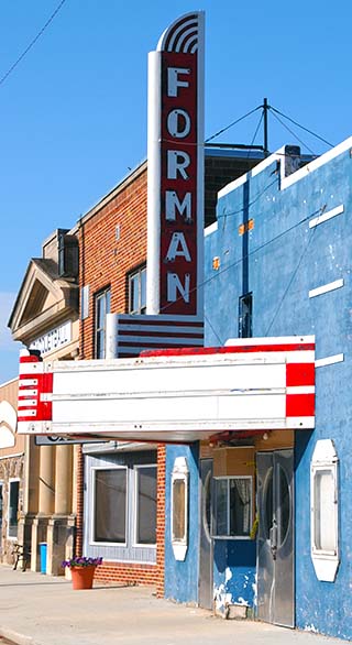 theater sign north dakota