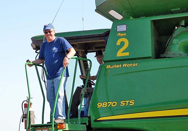 combining in North Dakota