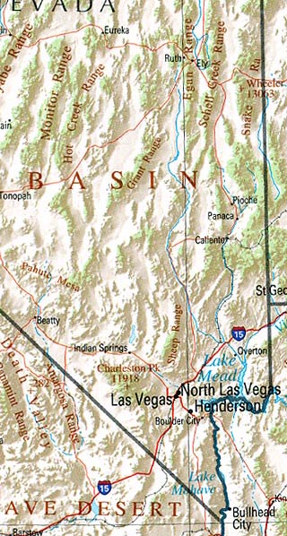 Nevada Maps Including Outline And Topographical Maps