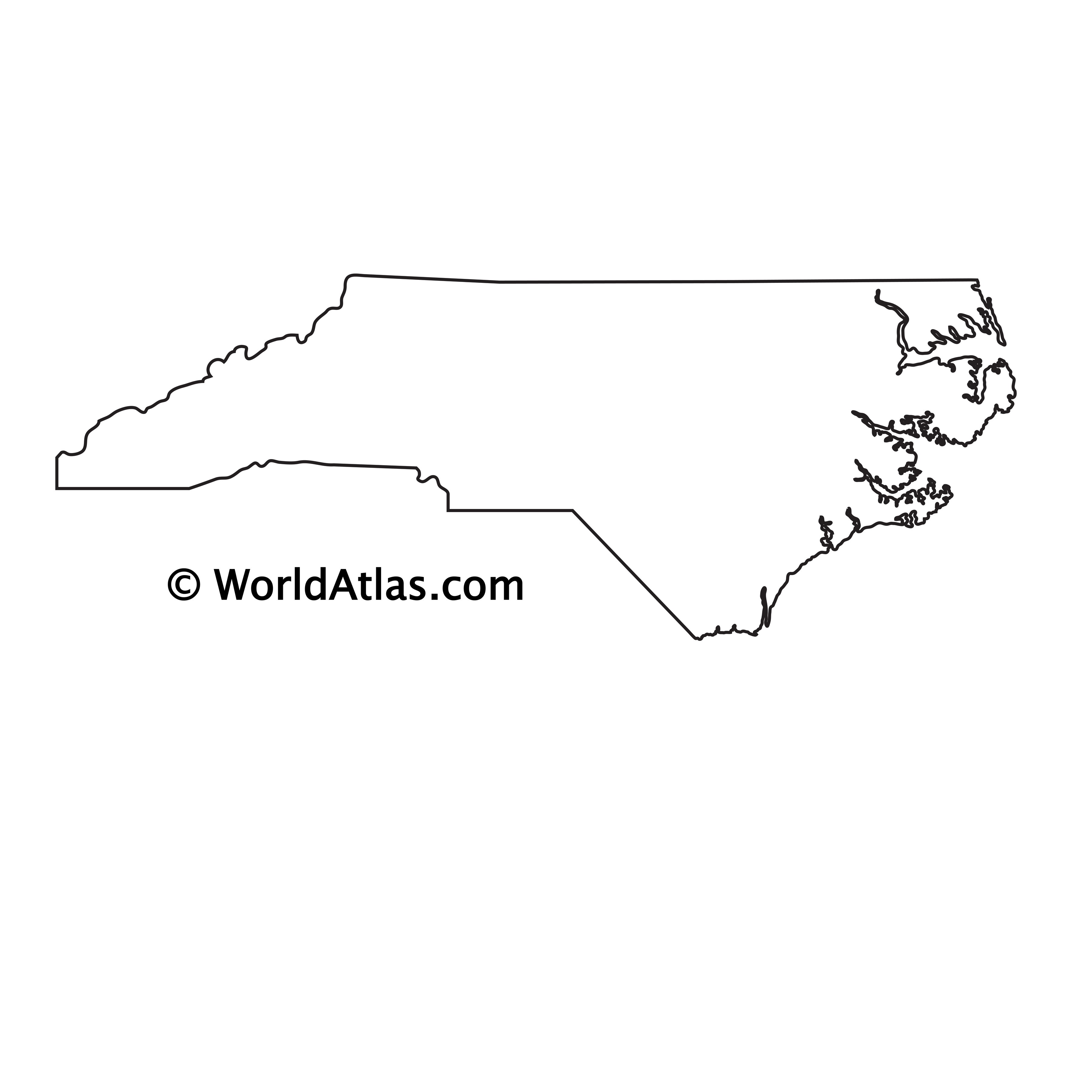 Labeled Map Of North Carolina World Map Blank And Printable | Images ...