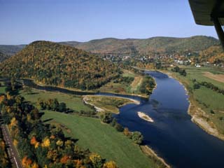 Branches of Delaware River Converge at Pennsylvania-New York Border