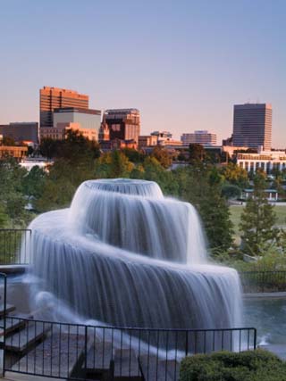 Finlay Park Fountain, Columbia, South Carolina, United States of America, North America