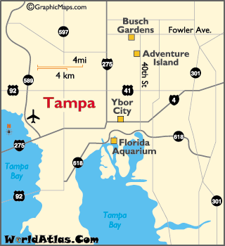 karta amerike florida Florida Map / Geography of Florida/ Map of Florida   Worldatlas.com karta amerike florida