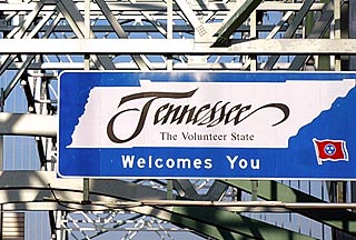 tennessee welcome sign