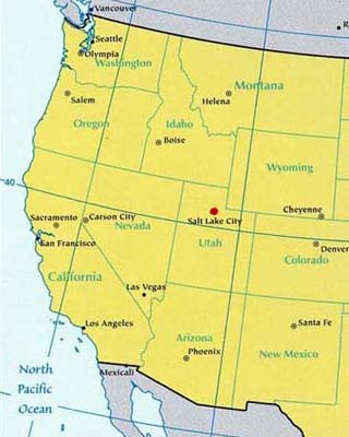utah lat log map