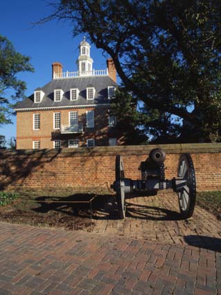 Cannon Outside Governor's Palace, Williamsburg, Virginia, USA