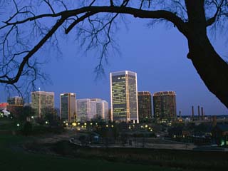 The Richmond, Virginia Skyline at Twilight