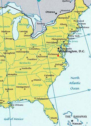 virginia latitude and longitude