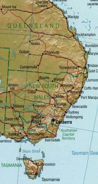 australia map
