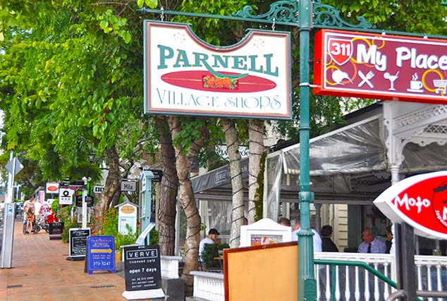 parnell shopping area auckland