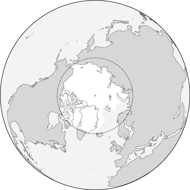 Arctic outline map map of the arctic facts about the arctic and the