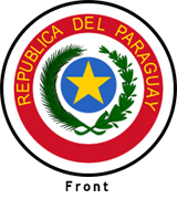 Paraguay coat of arms front side