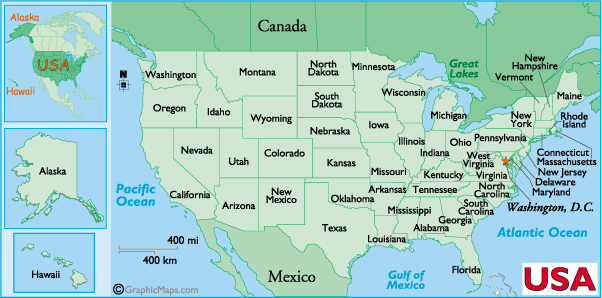 map of usa with state names Us State Names