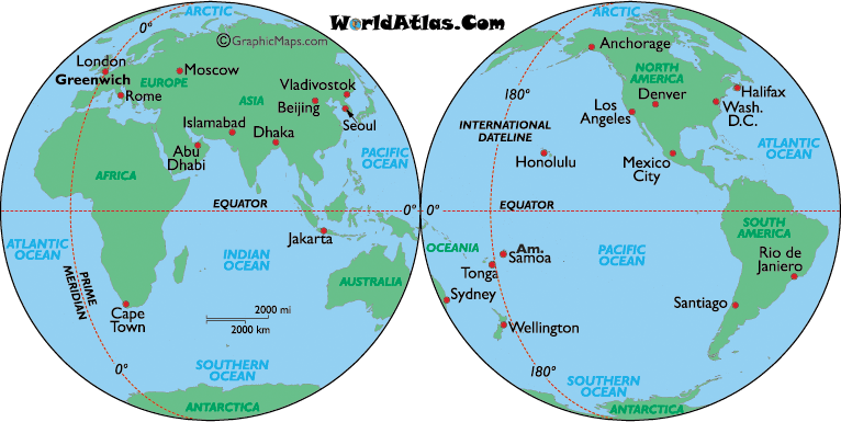 Image result for international date line map