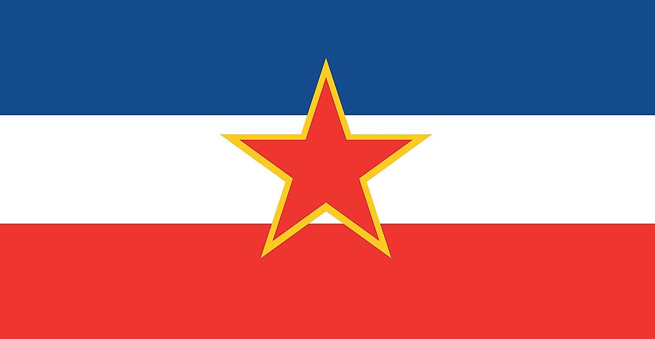 Flag of Yugoslavia.