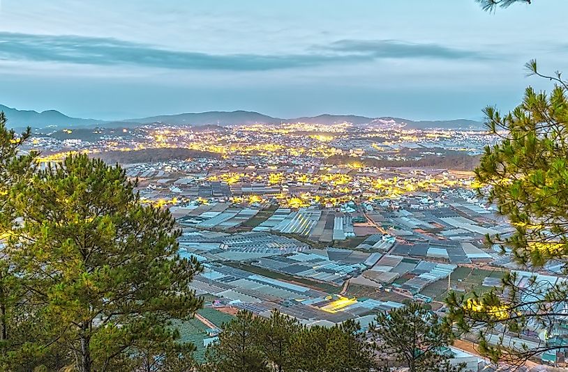 Dalat City, as seen from the highlands above.