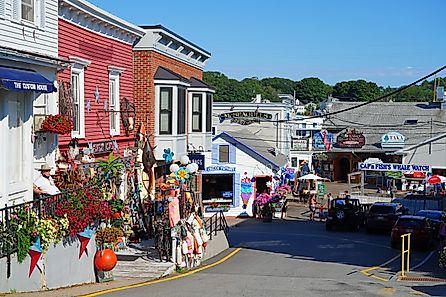 Downtown Boothbay Harbor, Maine. Image credit EQRoy via Shutterstock.com