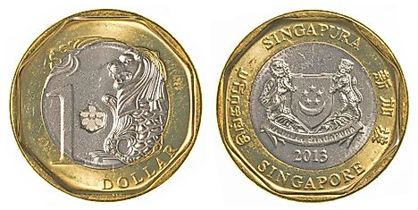 Singapore 1 dollar Coin