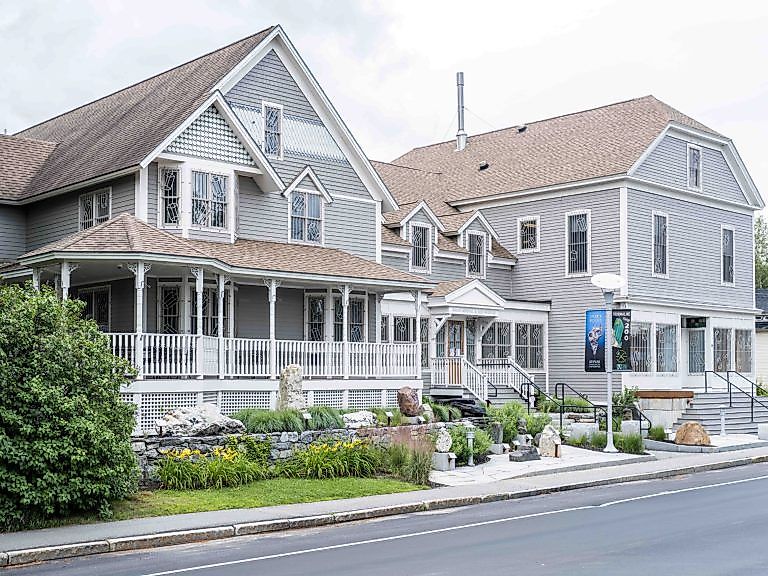 Maine Mineral & Gem Museum as seen from Main Street in Bethel, Maine