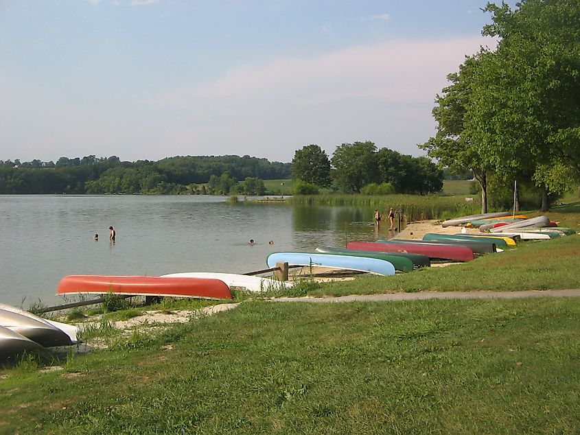 Marsh Creek Lake at Marsh Creek State Park.