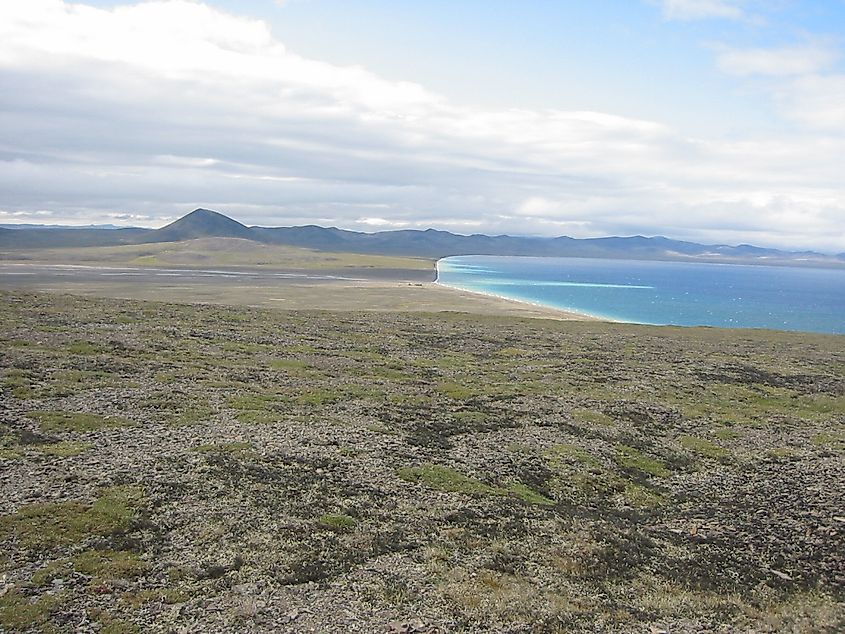 Lake Elgygytgyn in northeastern Siberia