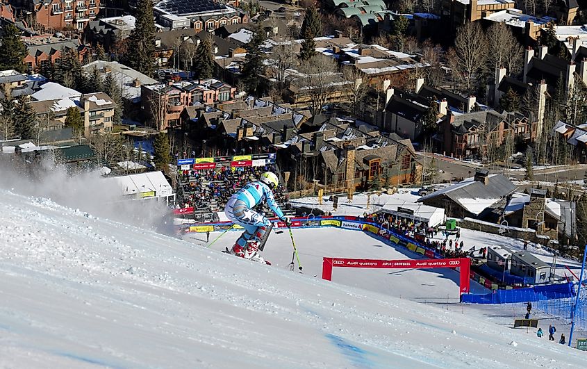 Winter sports in Aspen, Colorado.