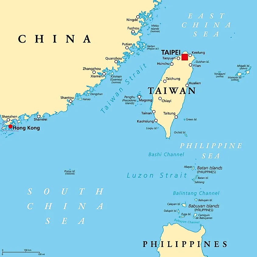 Taiwan Map 