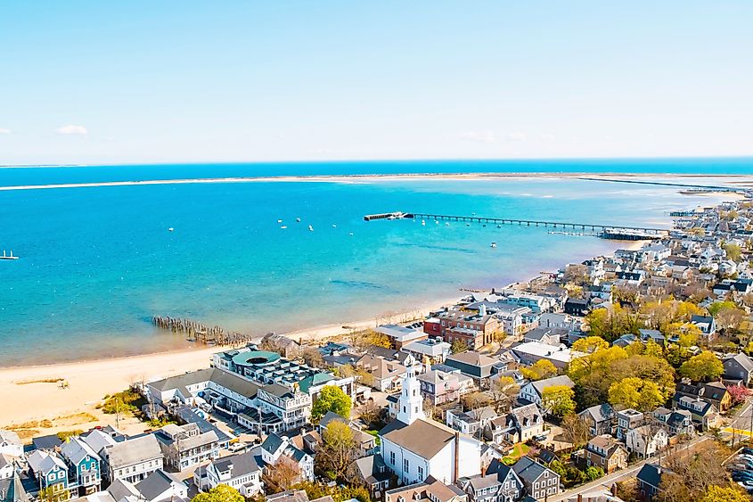 View of the harbor in Provincetown, Massachusetts. Editorial credit: EricGeoWorld / Shutterstock.com