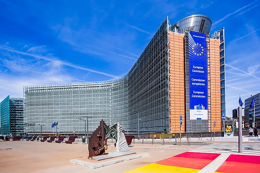 European Commission Headquarters building in Brussels, Belgium.