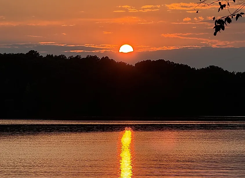 Sunset over Kentucky Lake.