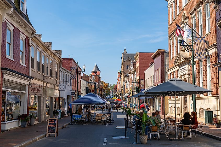 Historic Beverley Street in Staunton, Virginia