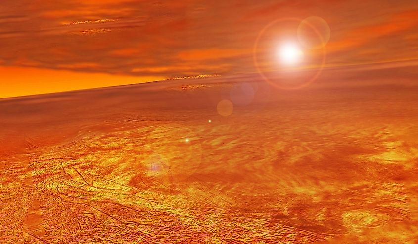 Venus's surface