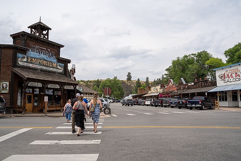 Downtown Winthrop, Washington.