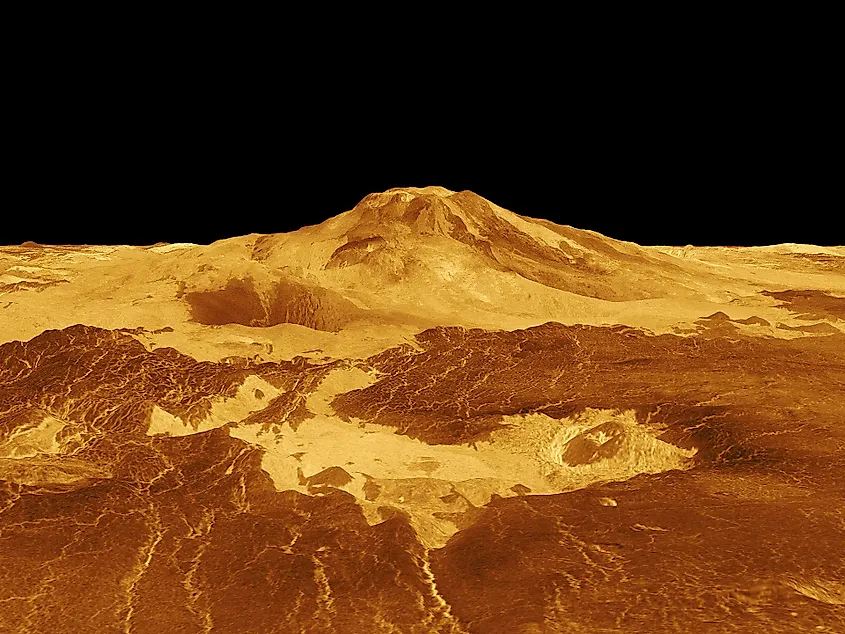 Volcano on Venus