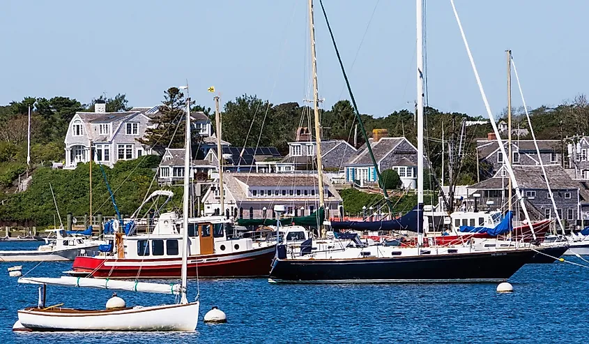 Beautiful Stage Harbor at Chatham, Massachusetts in Cape Cod