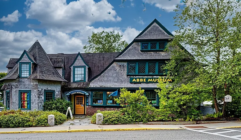 Exterior of the Abbe Museum in Bar Harbor