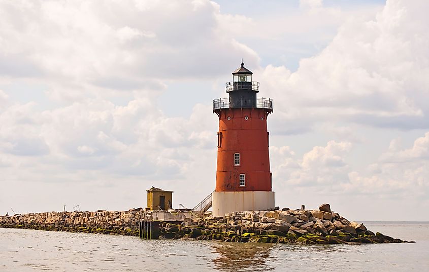 Delaware Breakwater Lighthouse in Lewes, Delaware