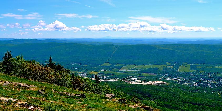 Scenic summit view at Mount Greylock State Reservation, Massachusetts