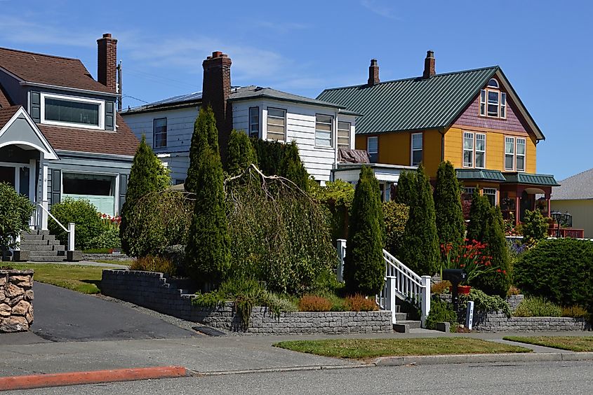 Street Scene in Uptown Port Angeles, Washington