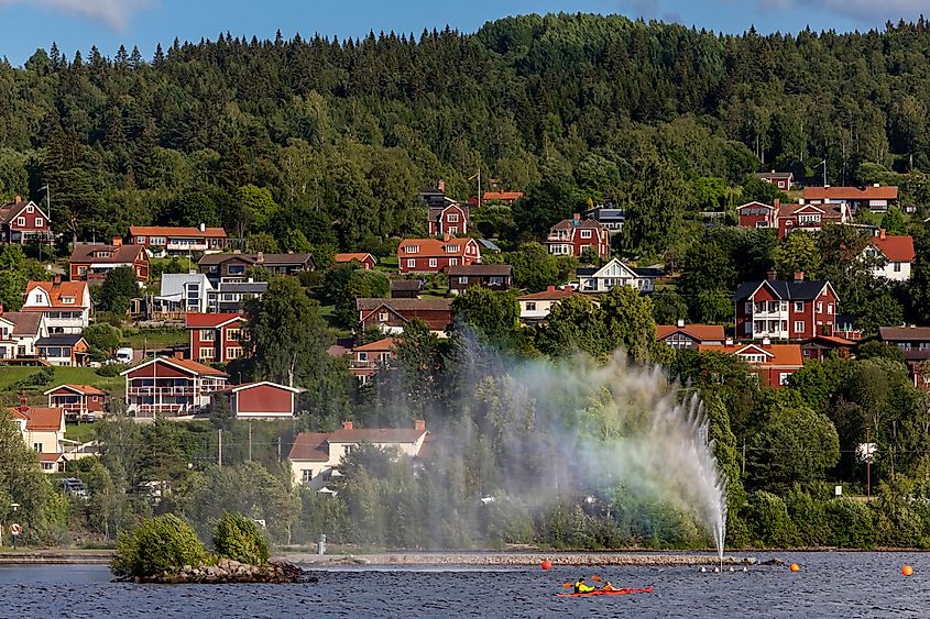 Lake Siljan in Rttvik, Sweden