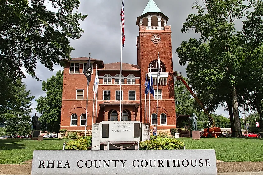 Rhea County Courthouse, site of the Scopes trial; Dayton, Tennessee.